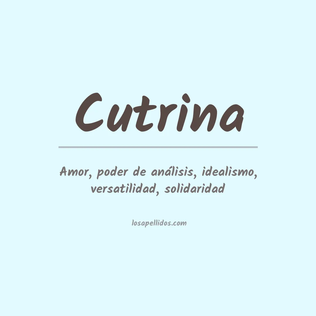 Apellido Cutrina