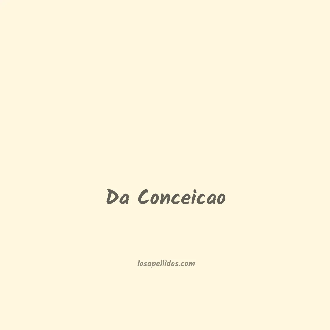Da conceicao en chino