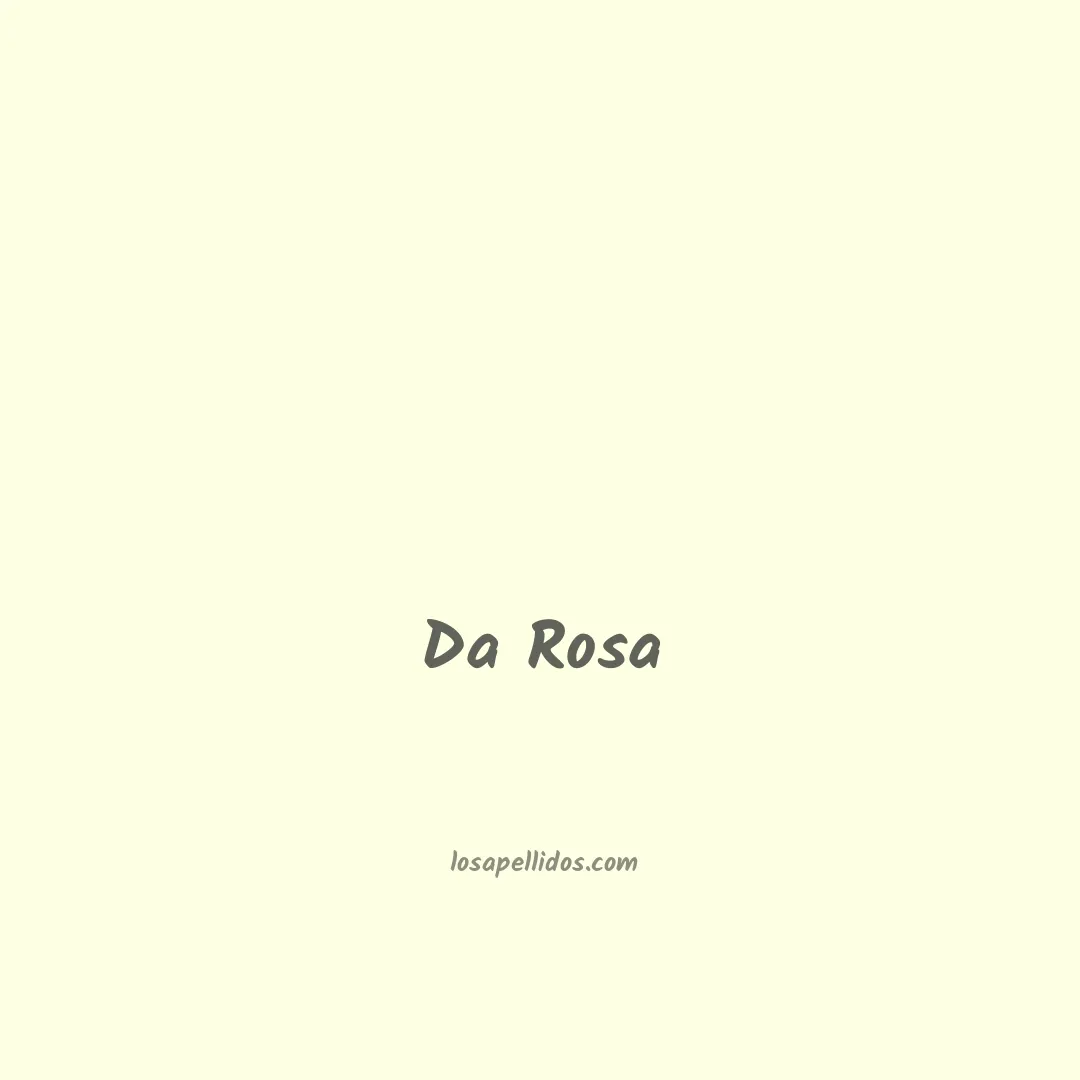 Da rosa en chino