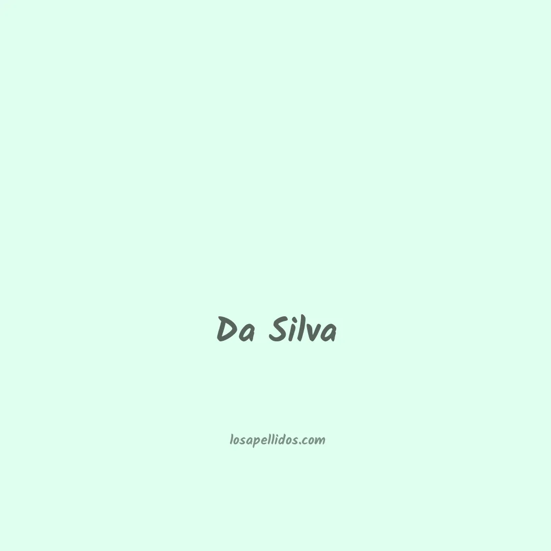 Da silva en chino