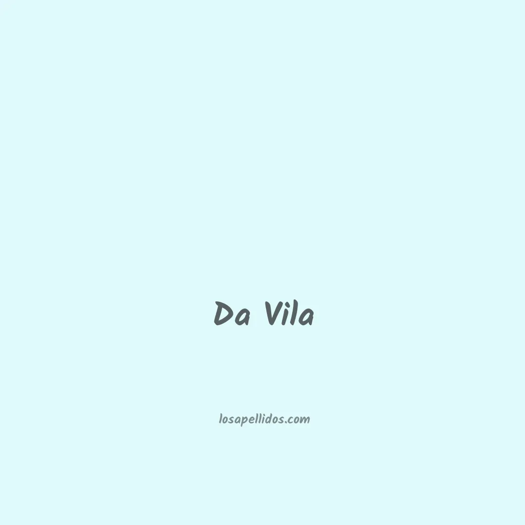 Da vila en chino