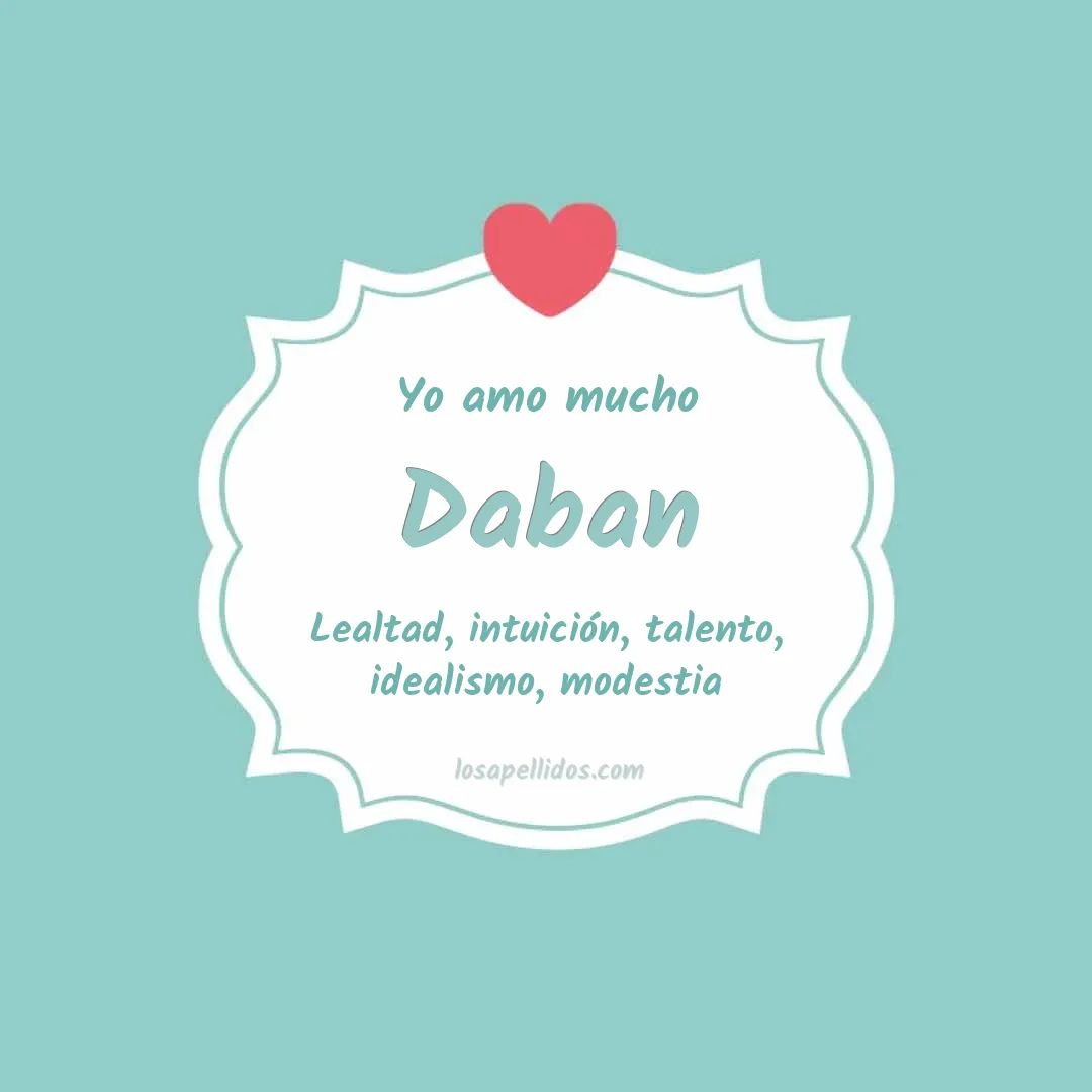 Yo amo mucho Daban