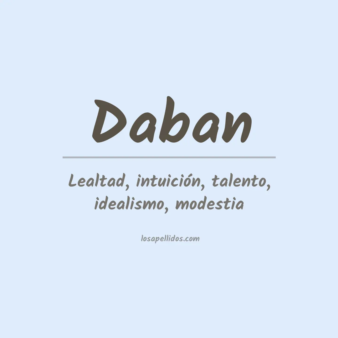 Apellido Daban