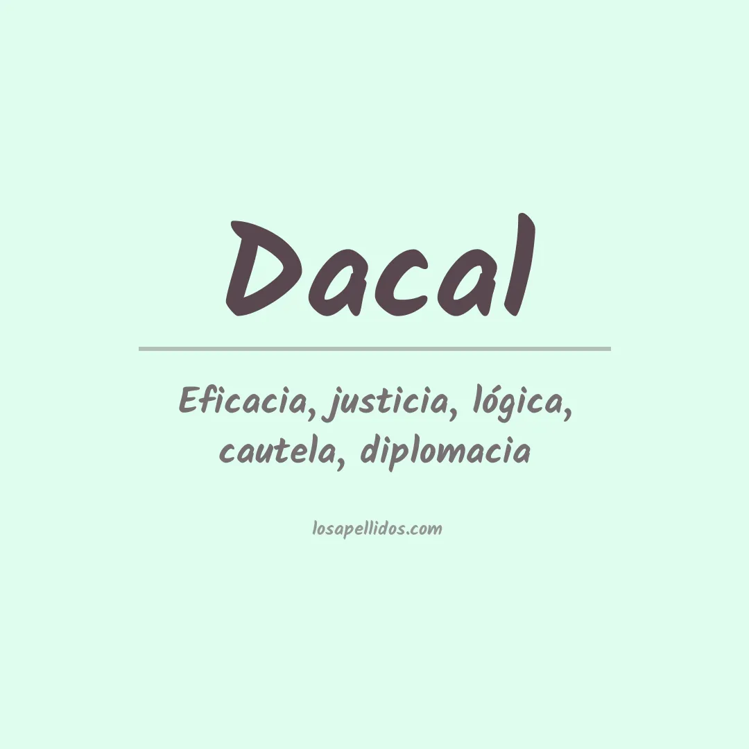Apellido Dacal