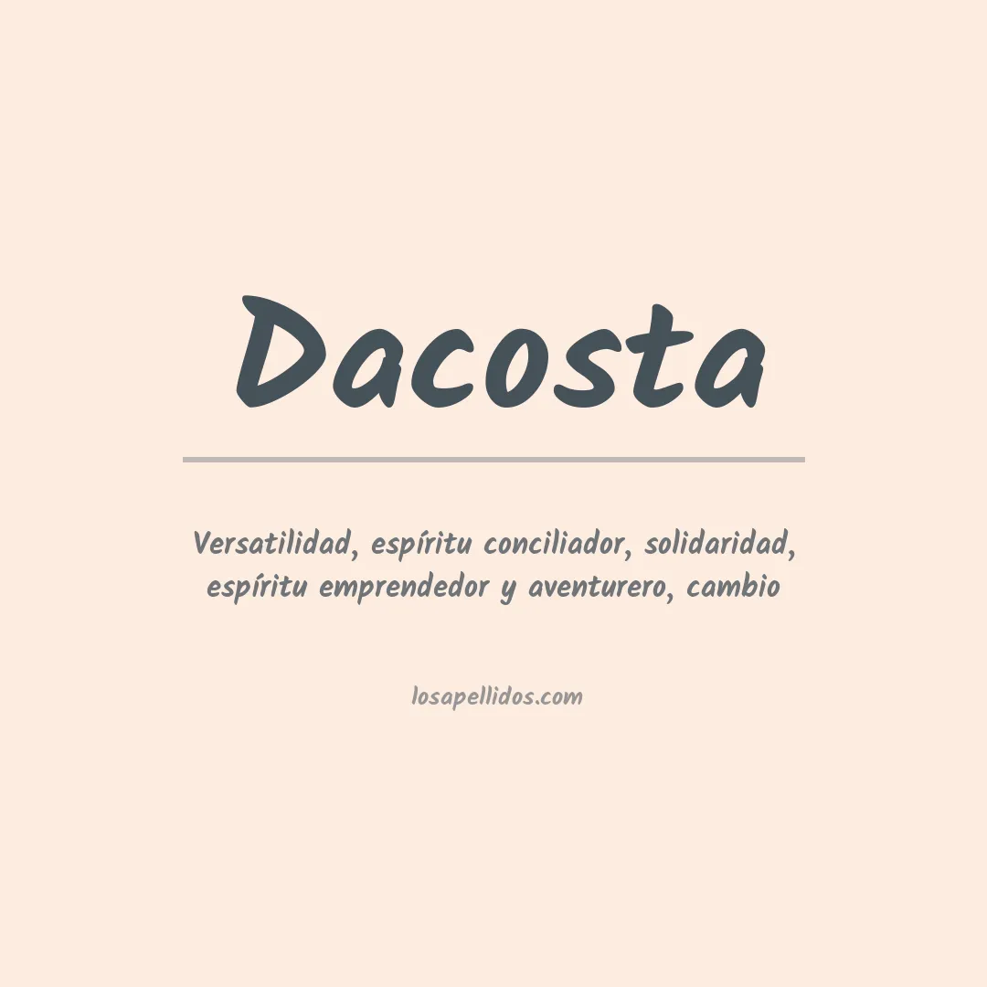 Apellido Dacosta