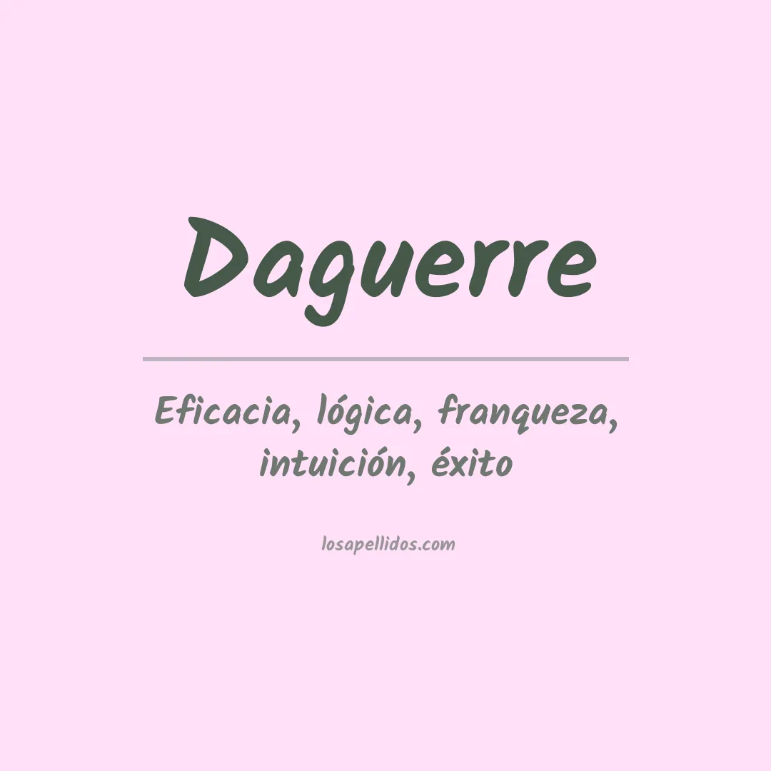 Apellido Daguerre