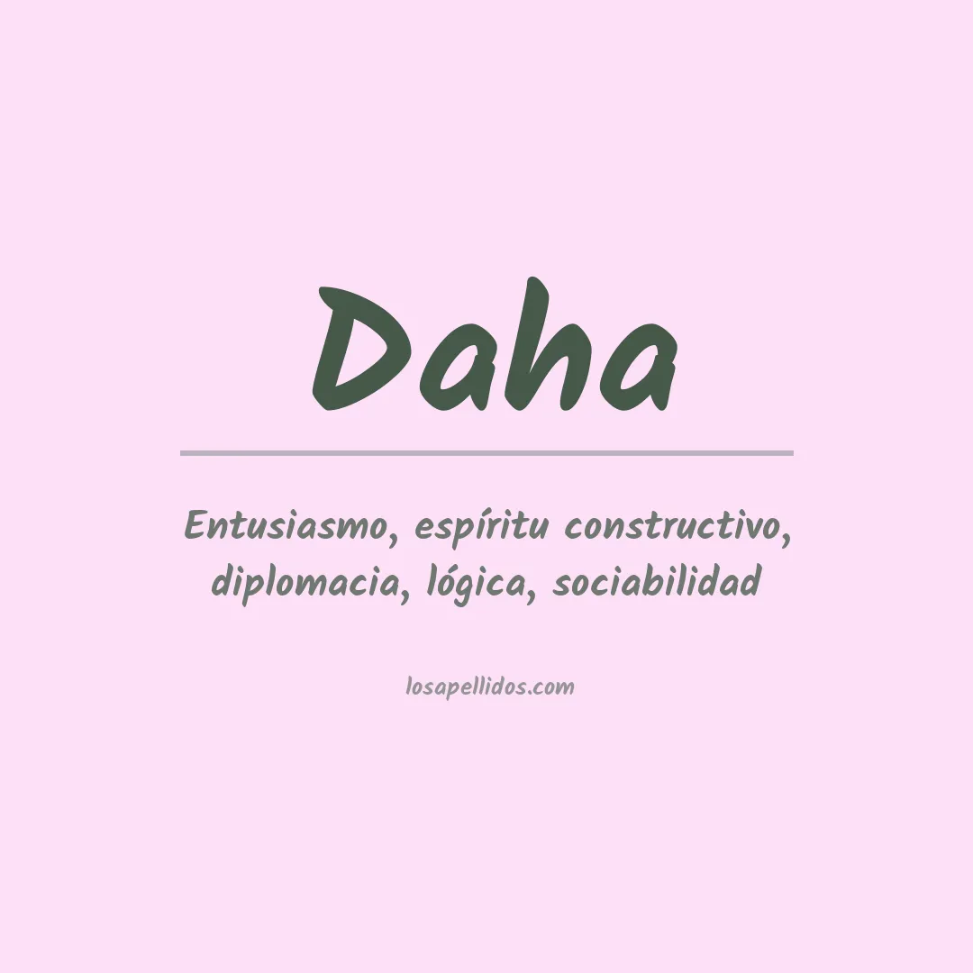 Apellido Daha