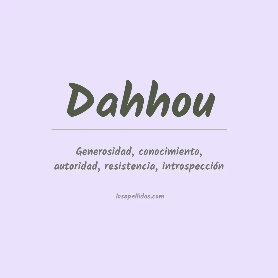 Apellido Dahhou