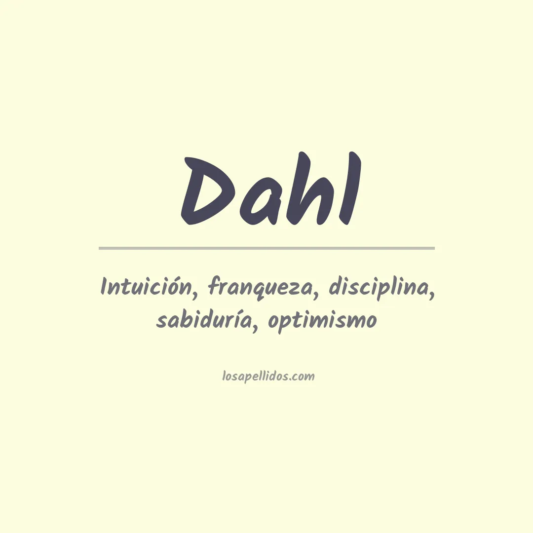 Apellido Dahl