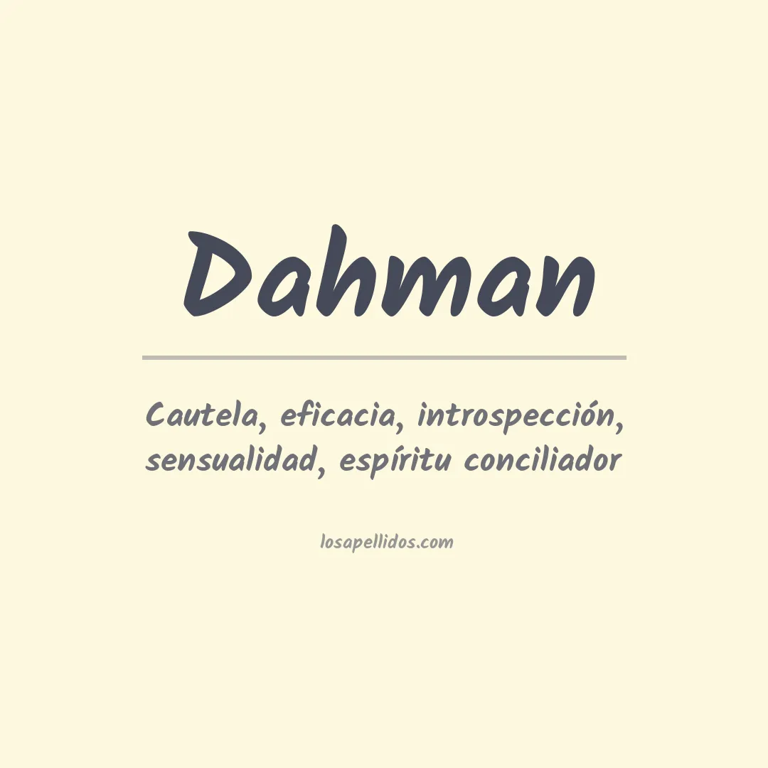 Apellido Dahman