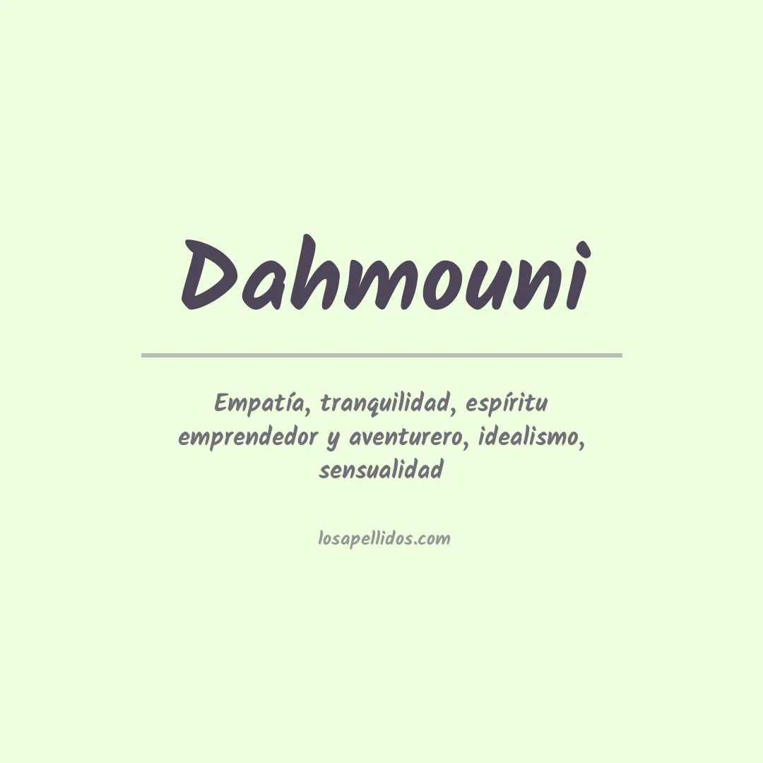 Apellido Dahmouni