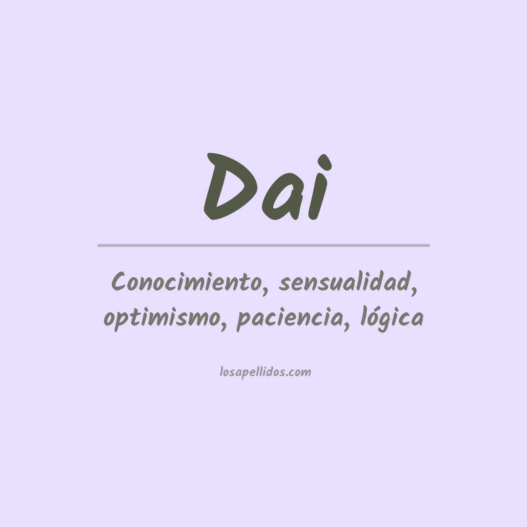 Apellido Dai