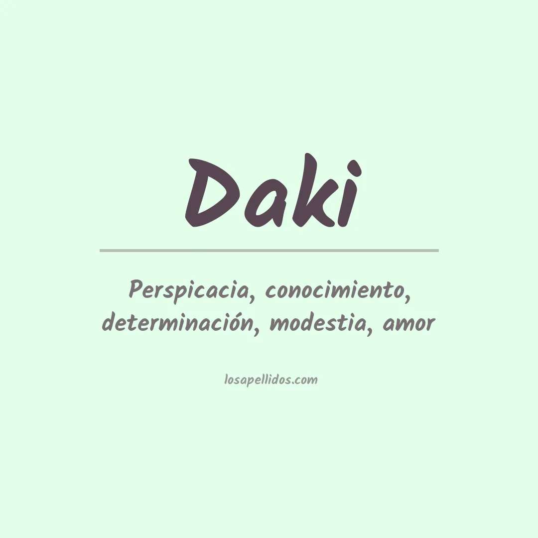 Apellido Daki
