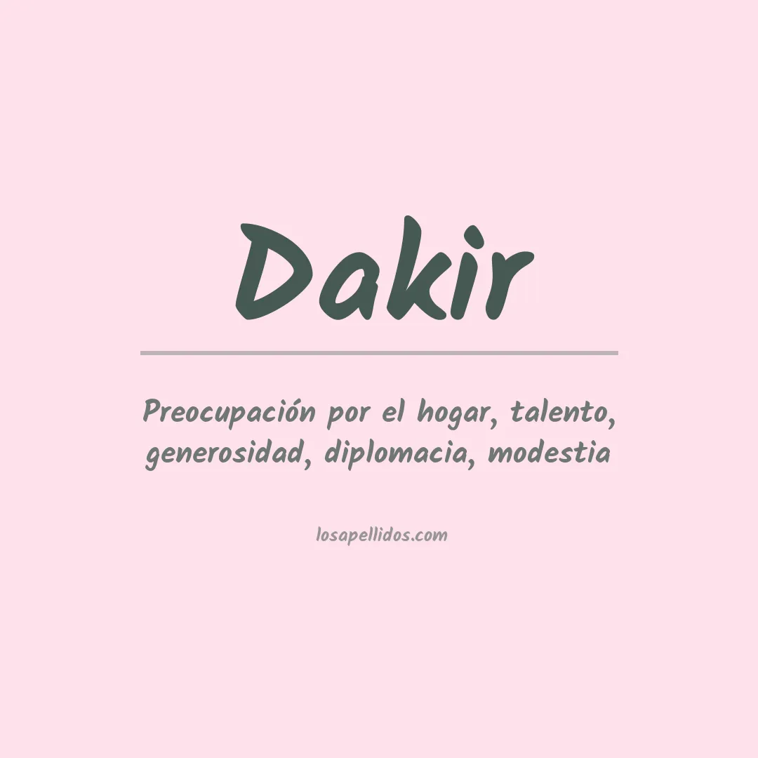Apellido Dakir