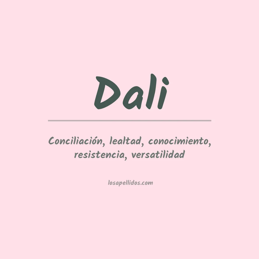 Apellido Dali