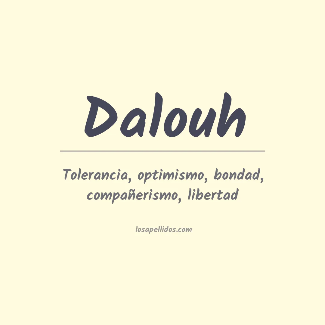 Apellido Dalouh