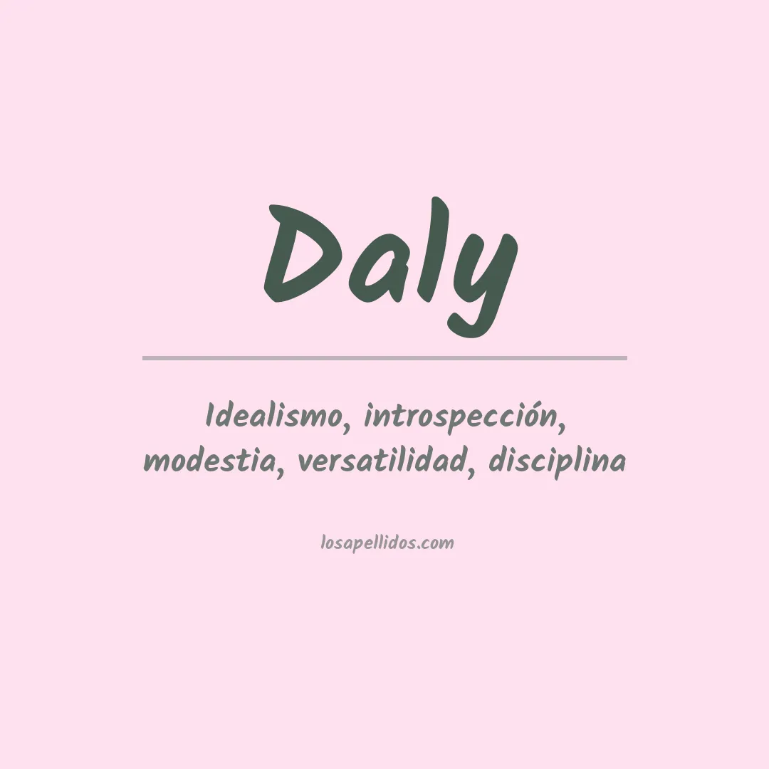 Significado del Apellido Daly