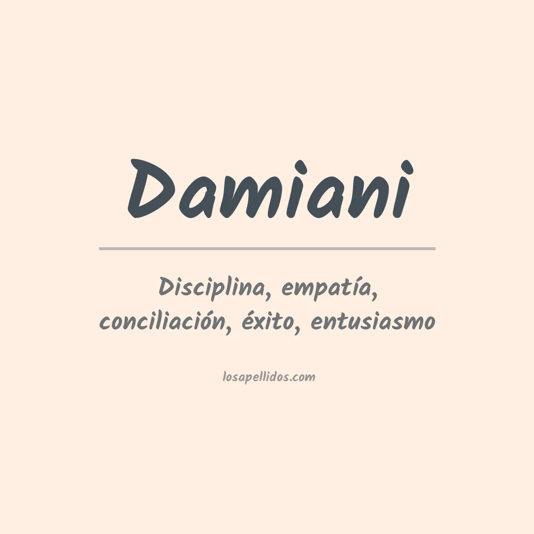 Apellido Damiani