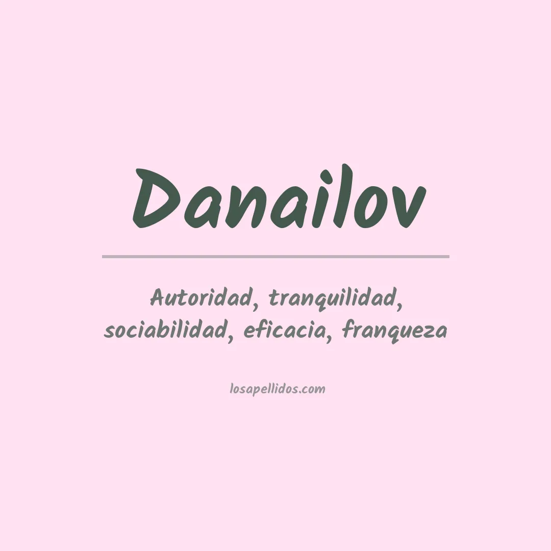 Apellido Danailov