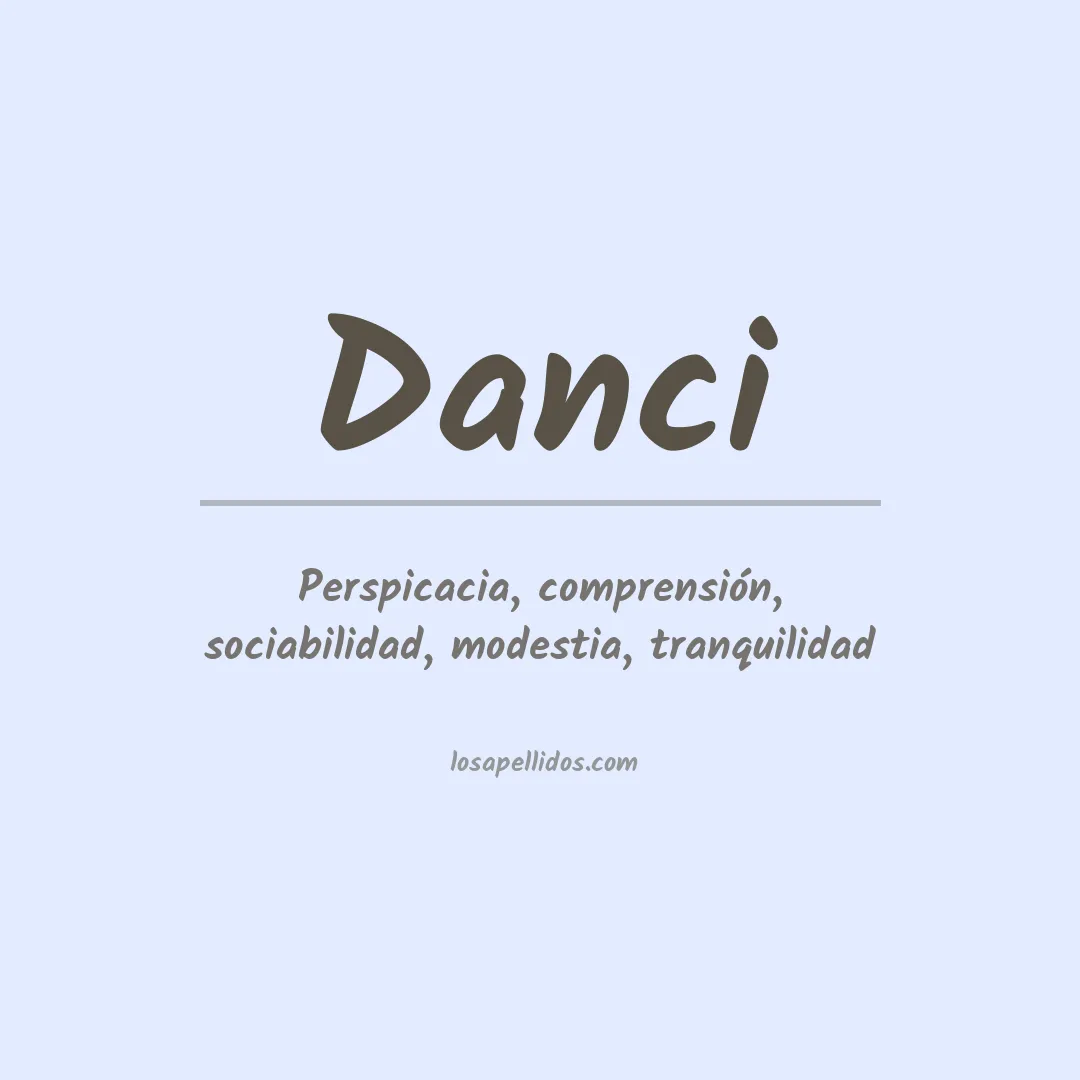 Apellido Danci