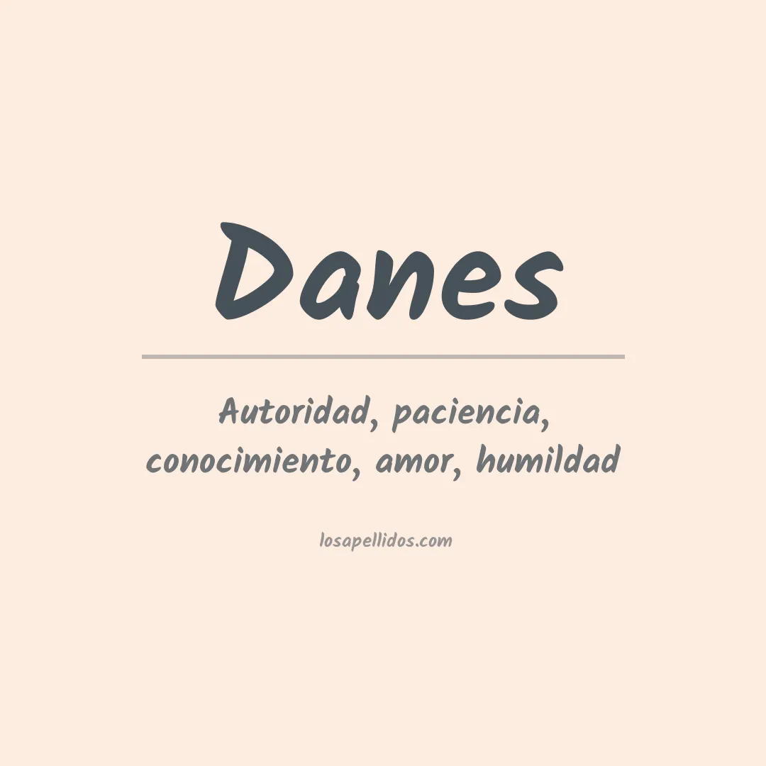 Apellido Danes