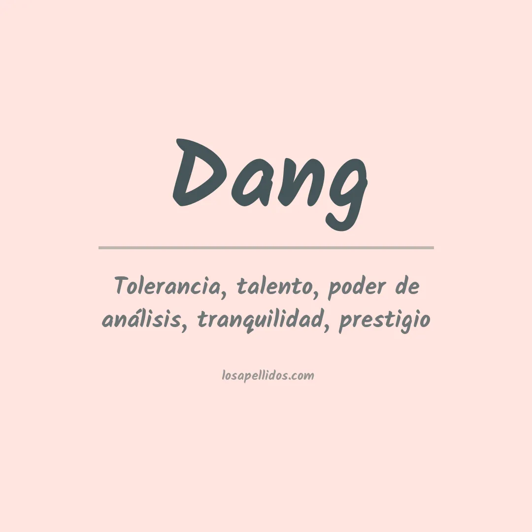 Apellido Dang