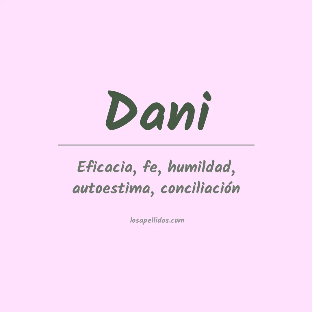 Apellido Dani