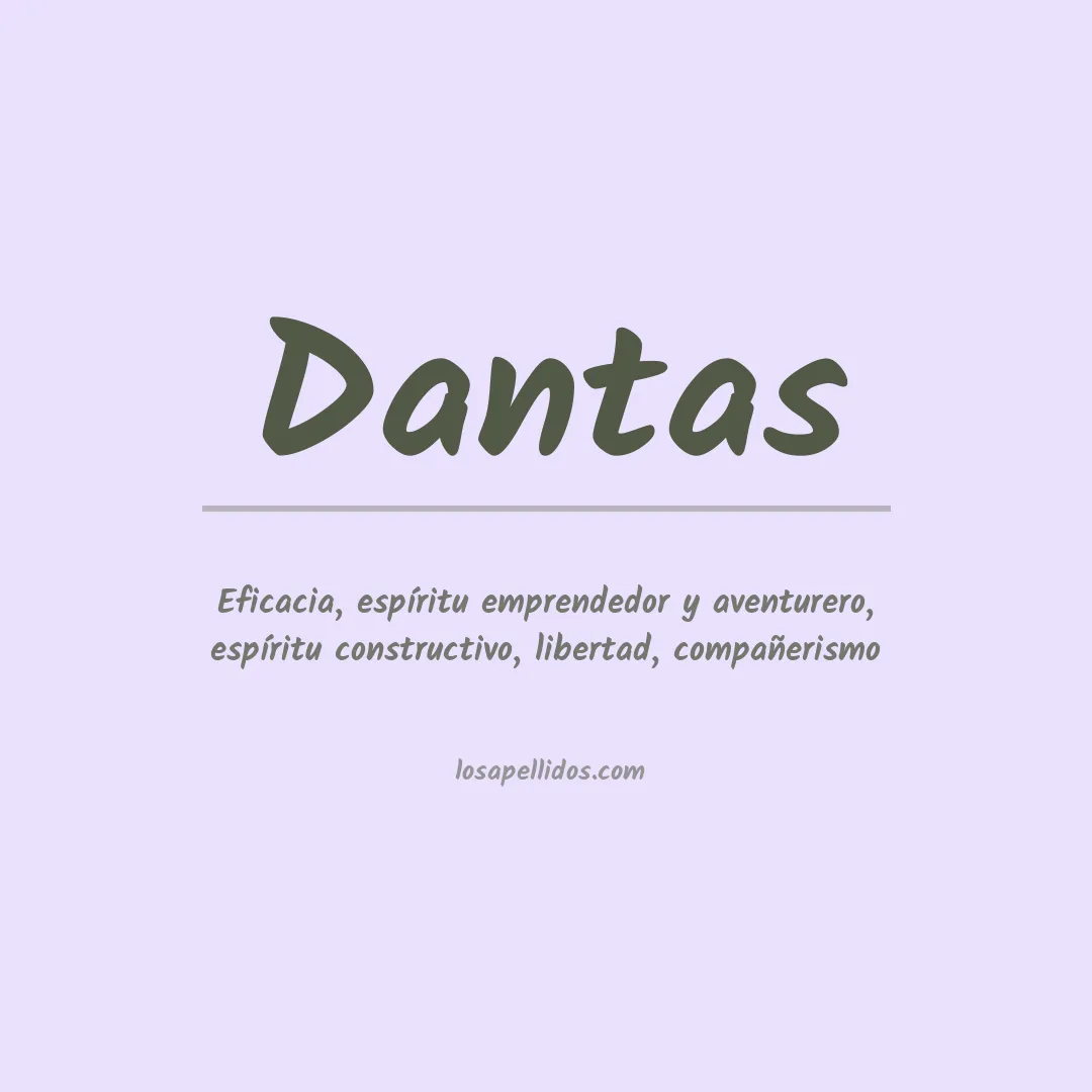 Apellido Dantas