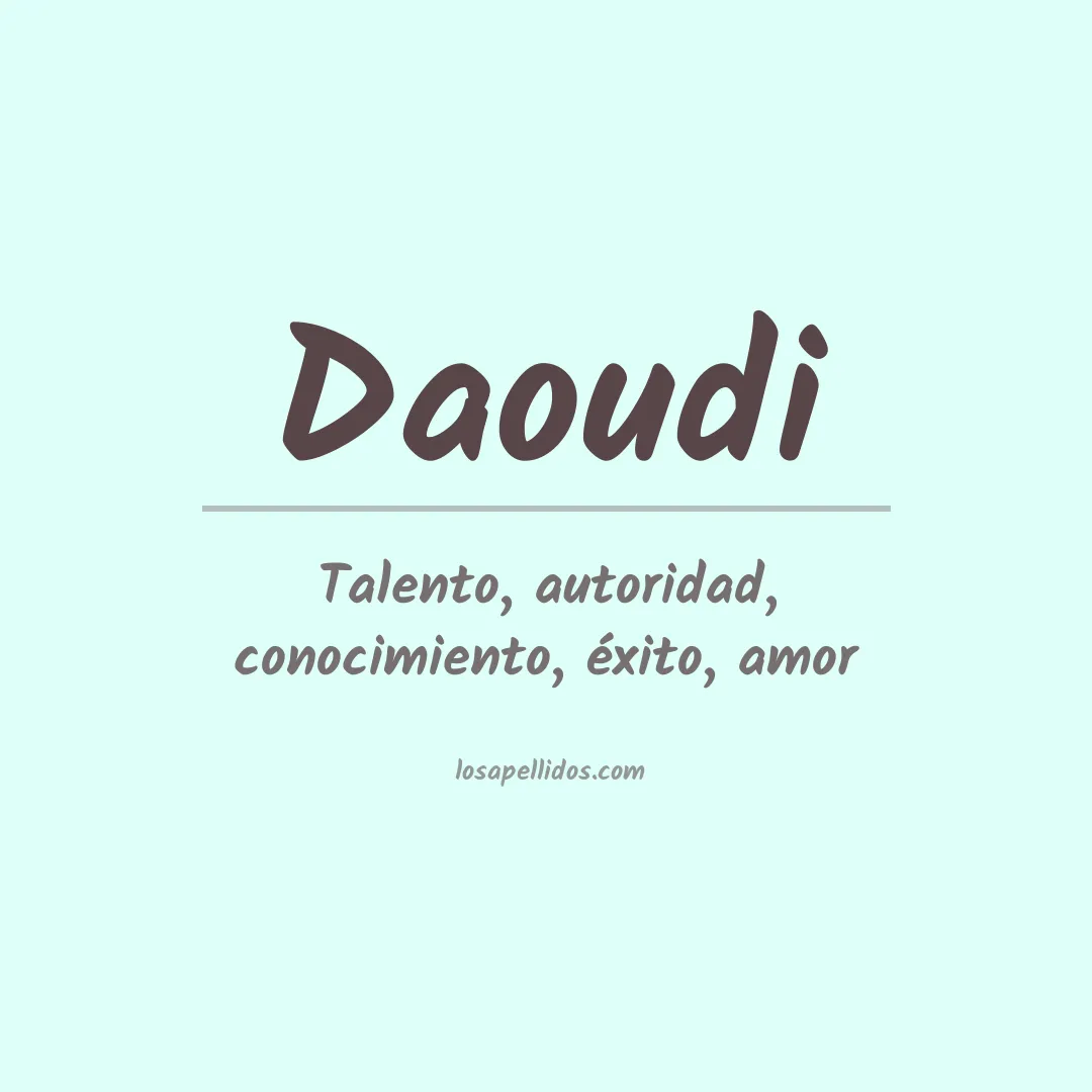 Apellido Daoudi