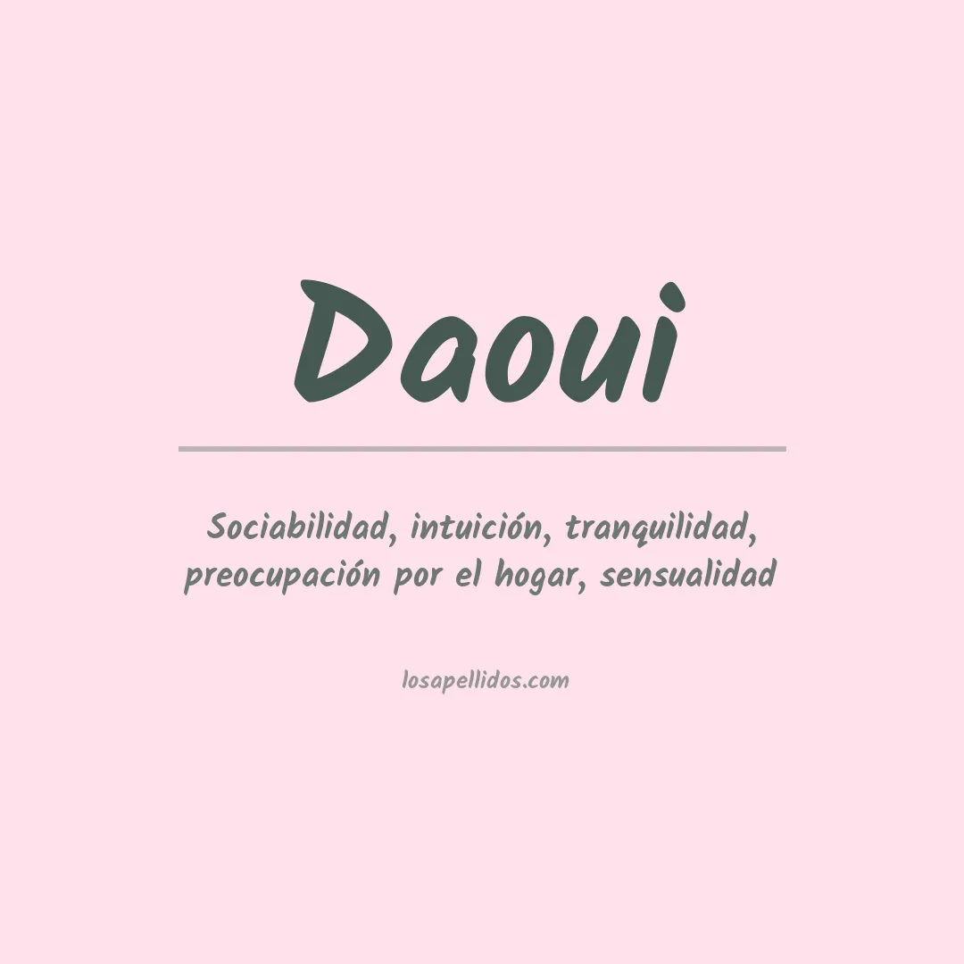 Apellido Daoui