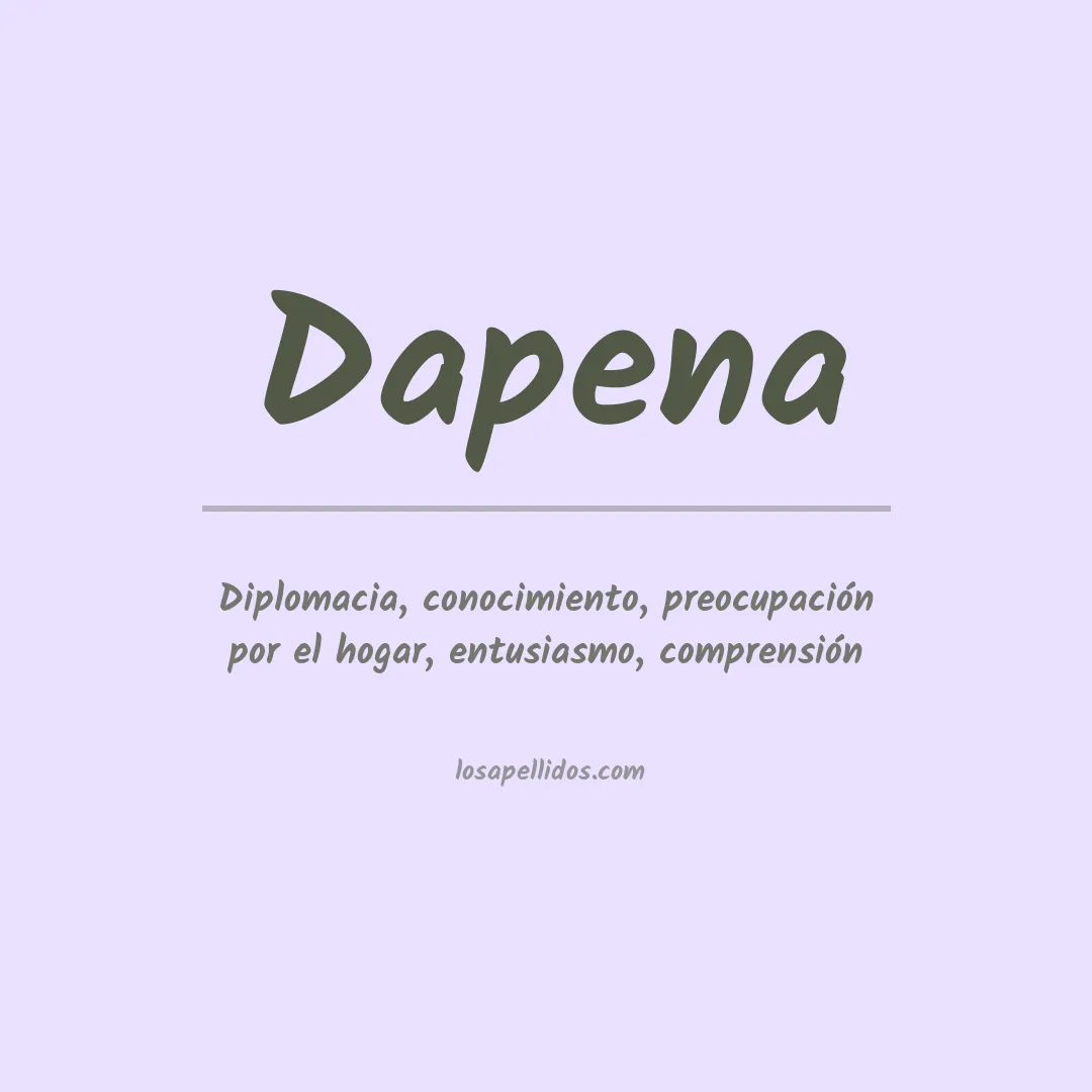 Apellido Dapena