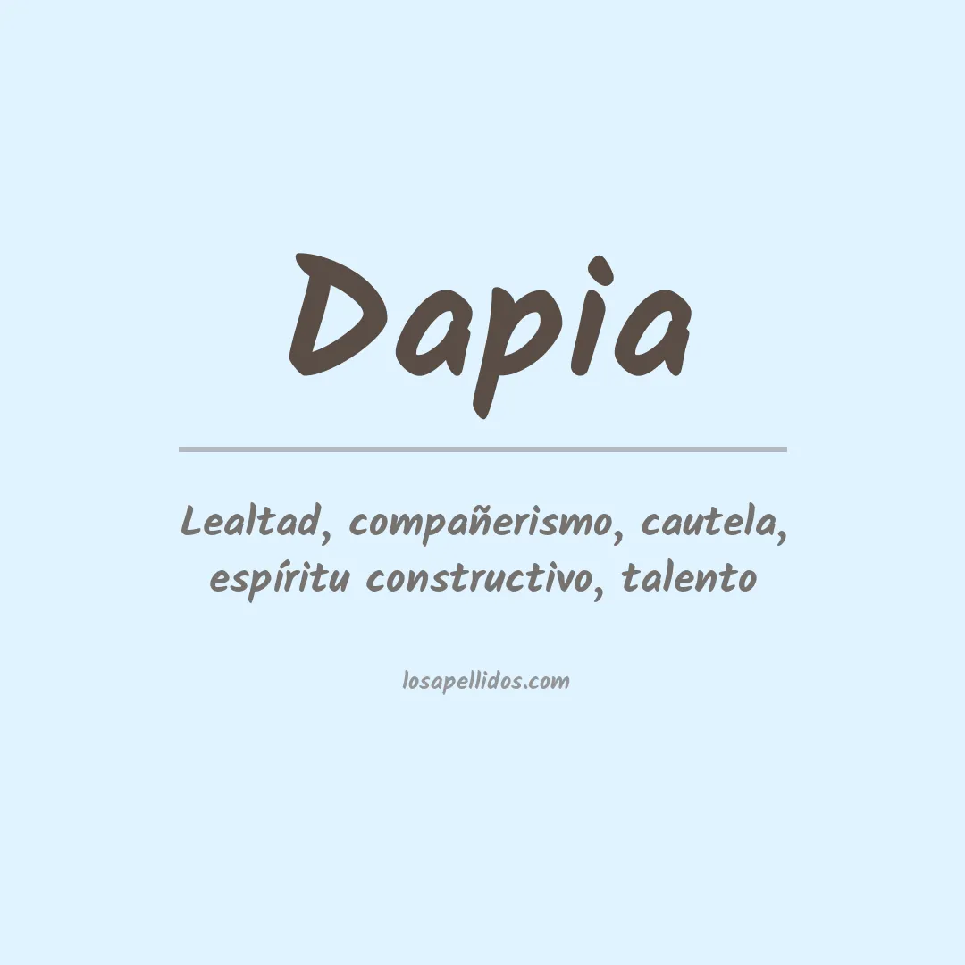 Apellido Dapia