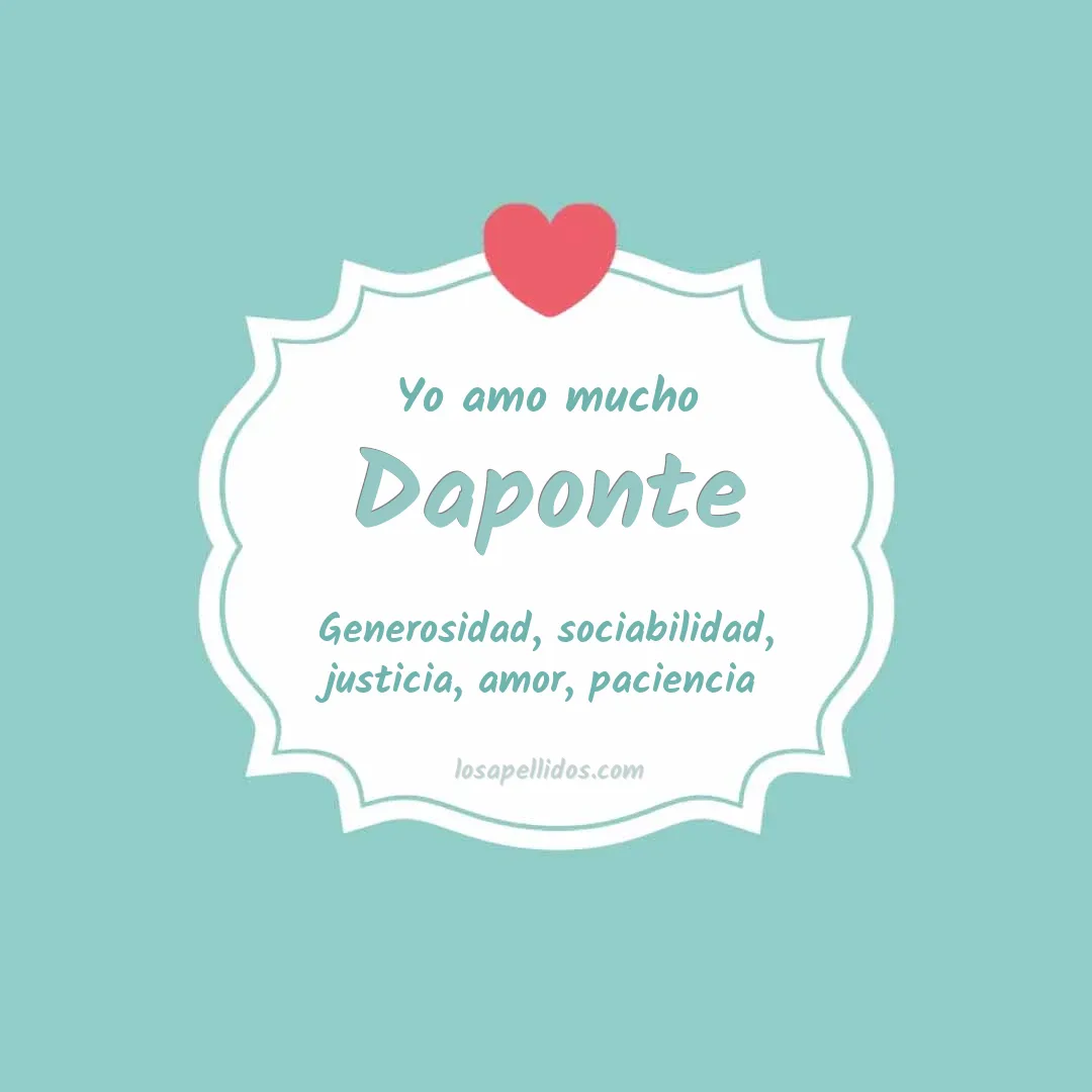 Yo amo mucho Daponte