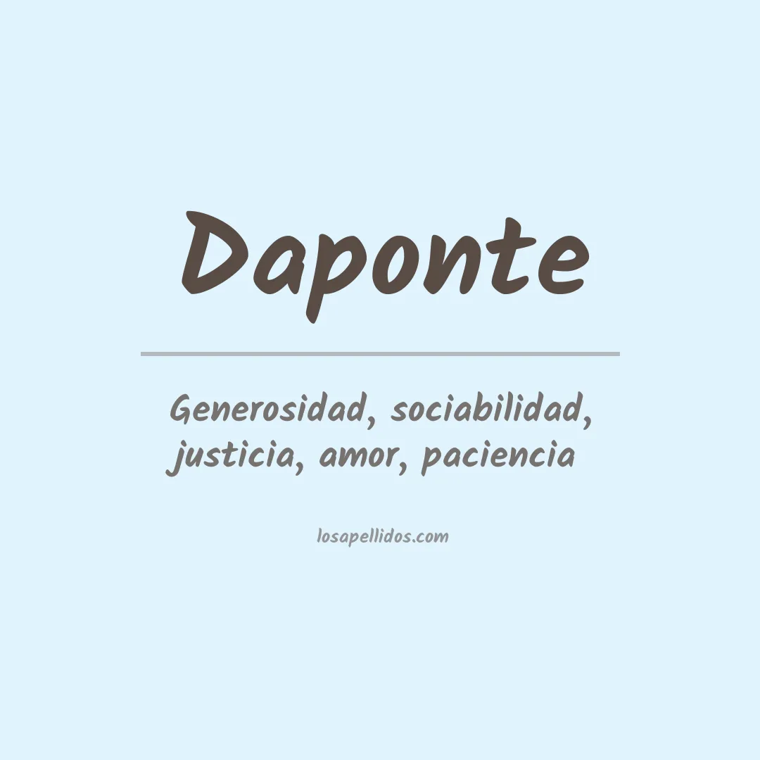 Apellido Daponte