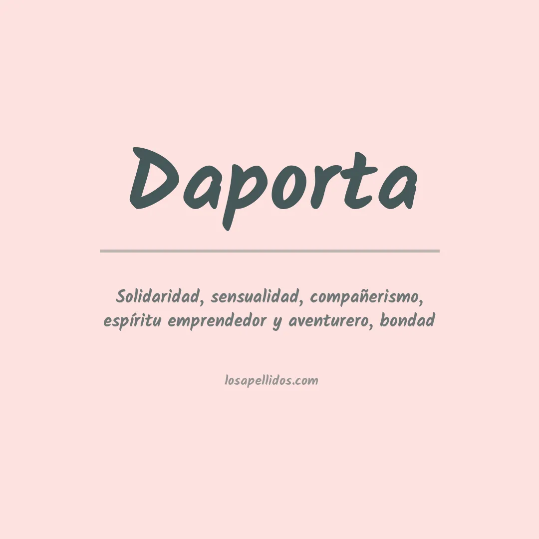 Apellido Daporta