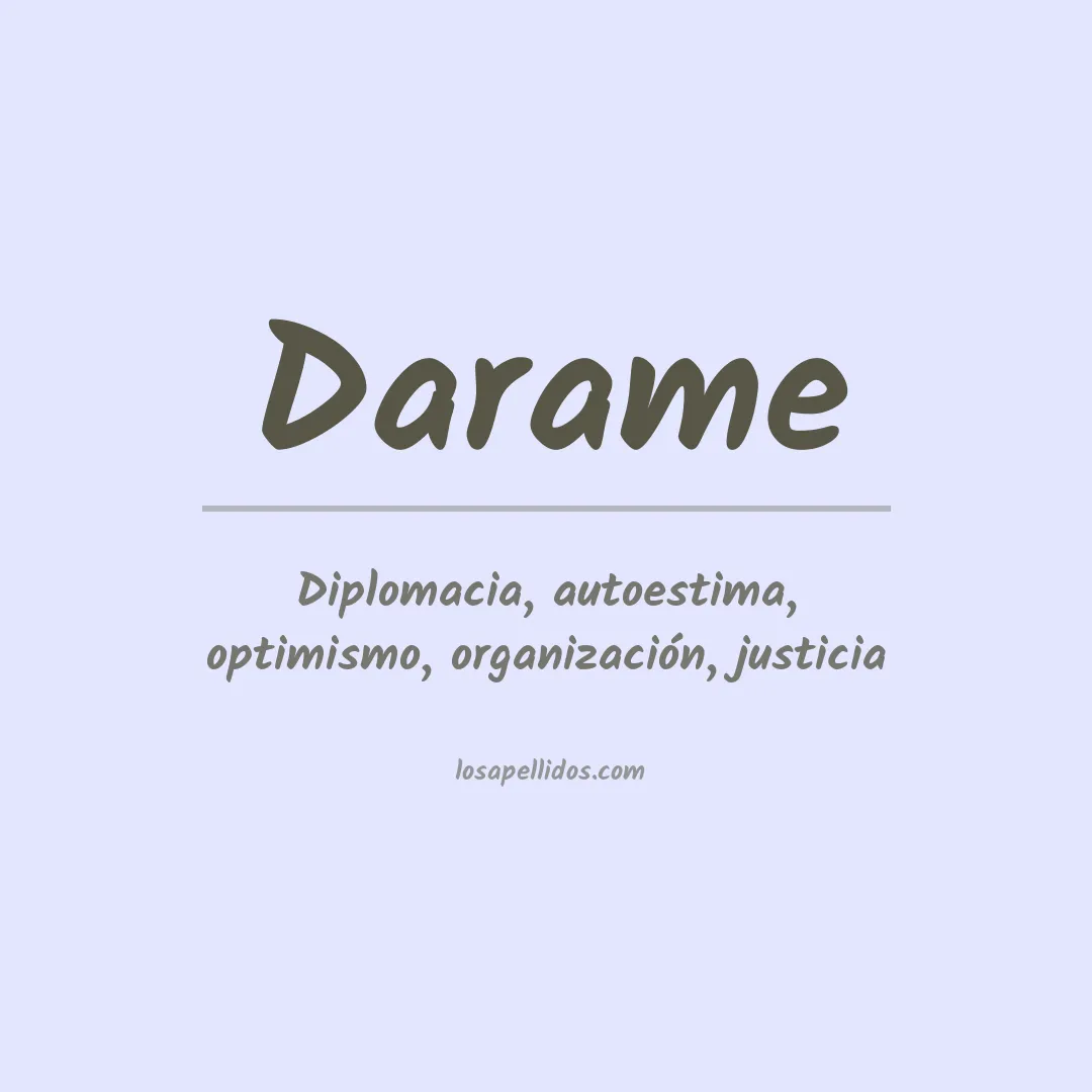 Apellido Darame