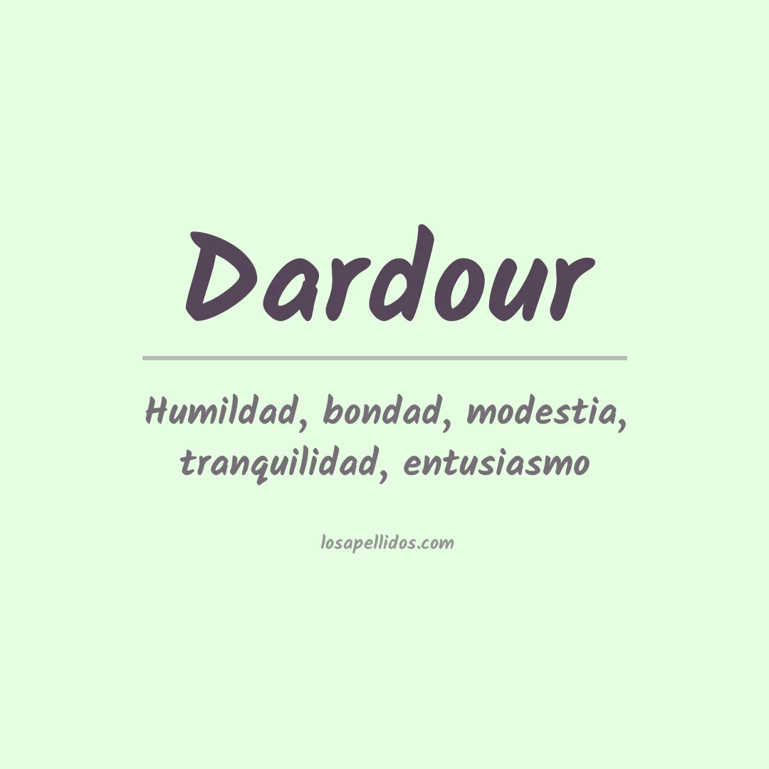 Apellido Dardour