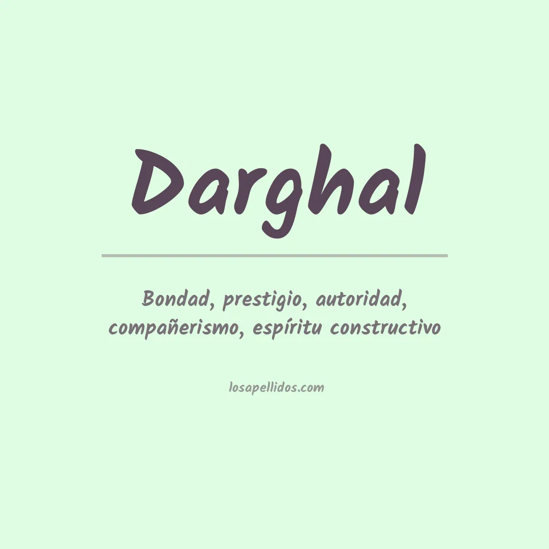 Apellido Darghal