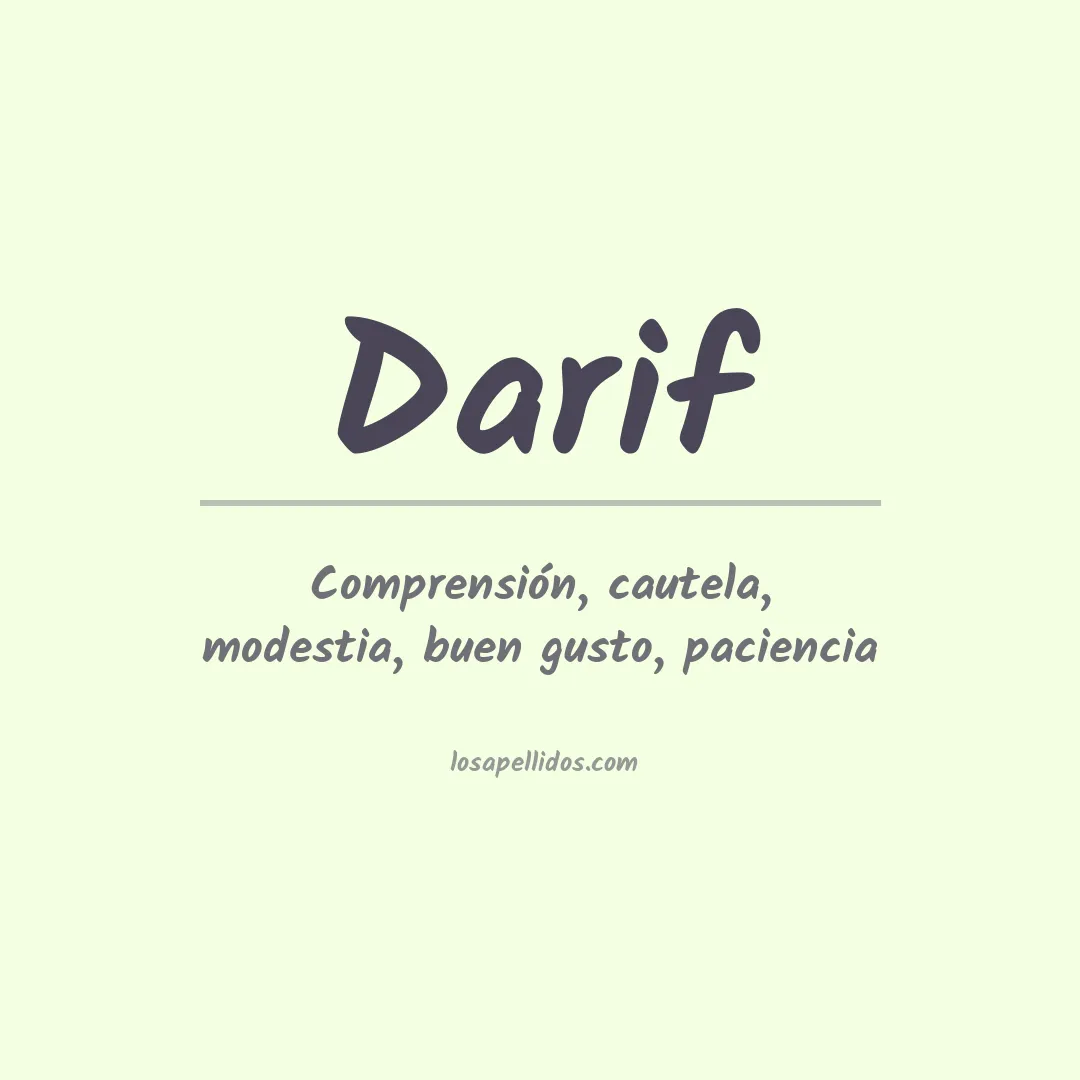 Apellido Darif