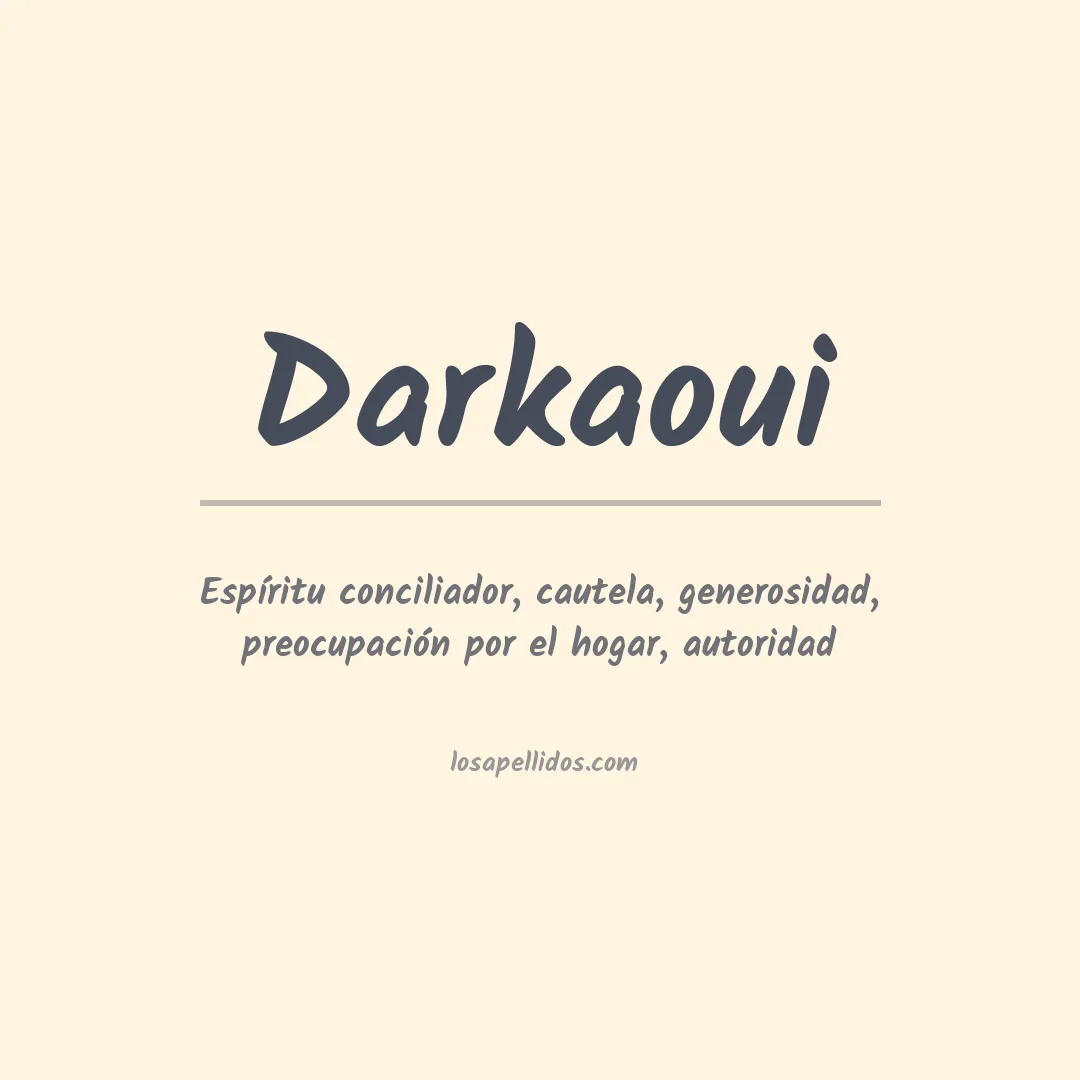 Apellido Darkaoui