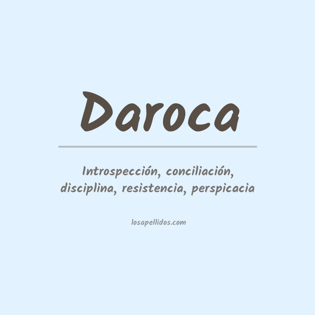 Apellido Daroca