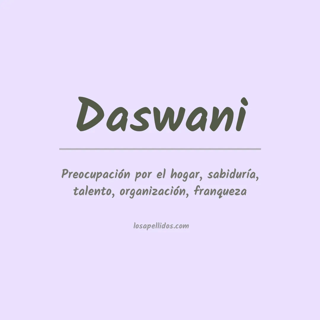 Apellido Daswani