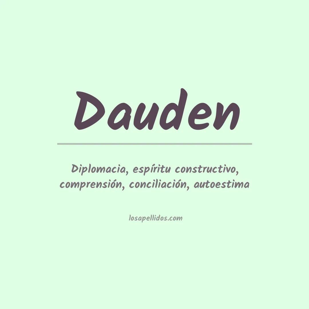 Apellido Dauden