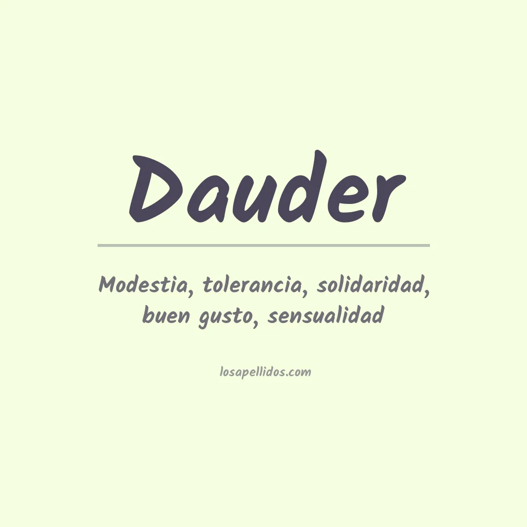 Apellido Dauder