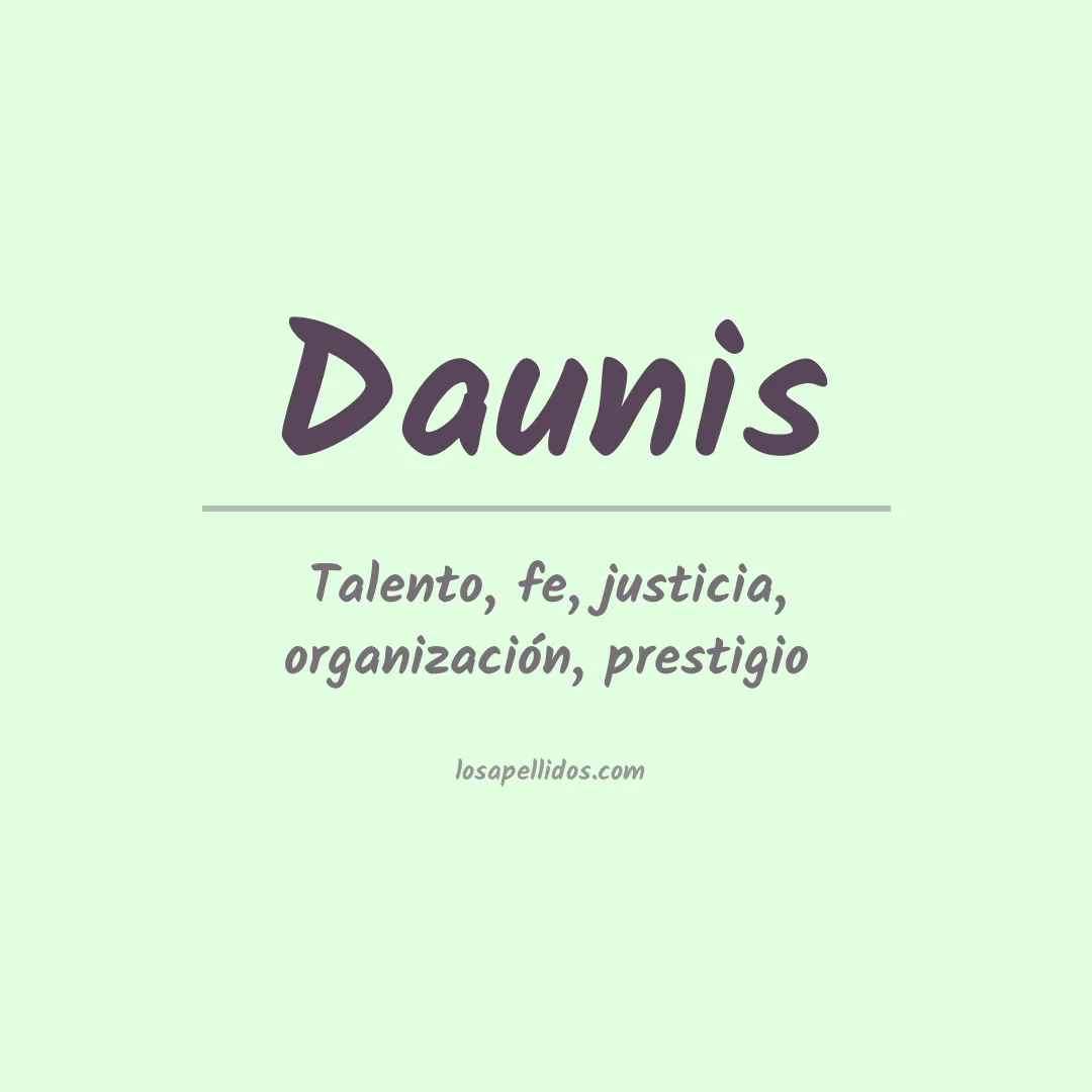 Apellido Daunis