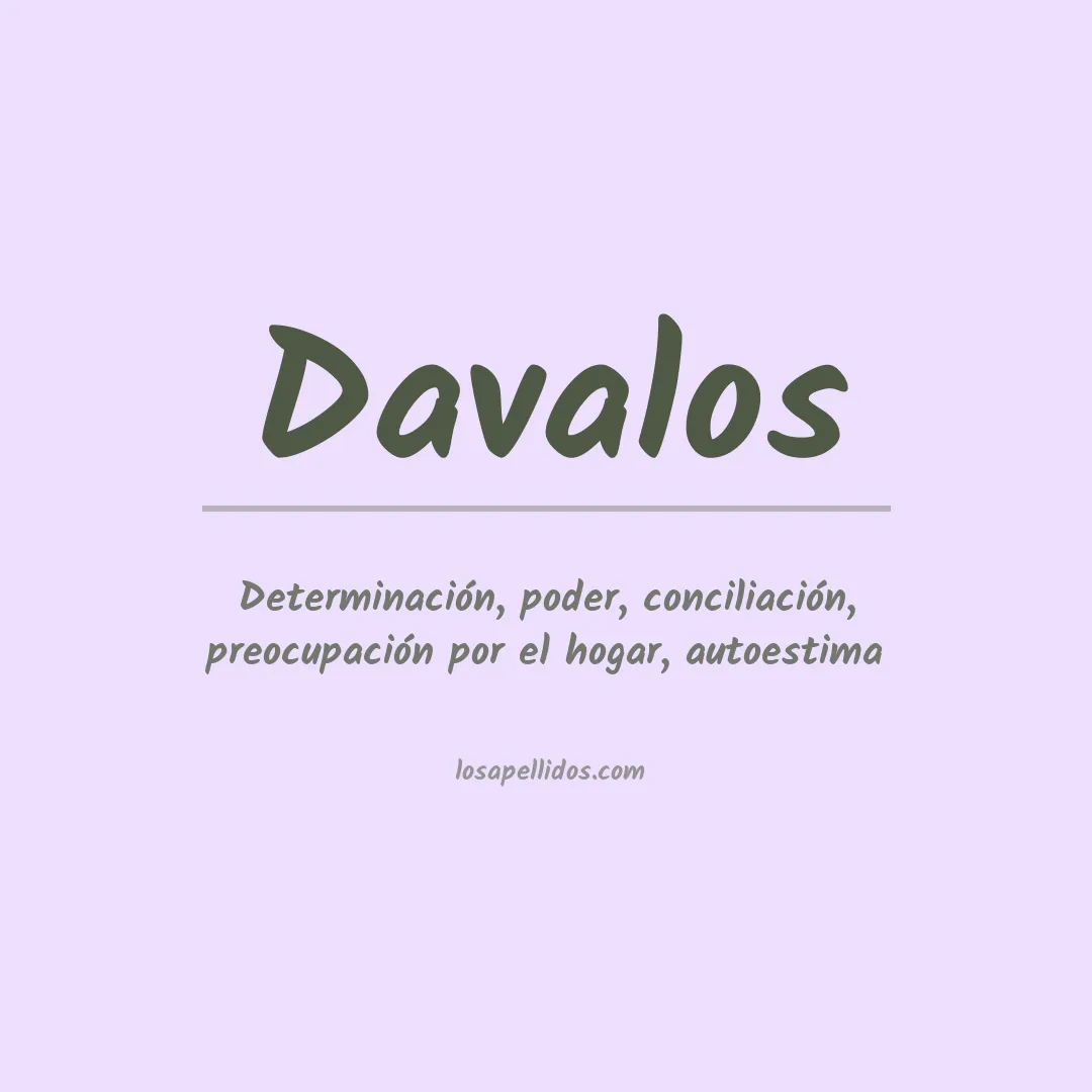 Apellido Davalos