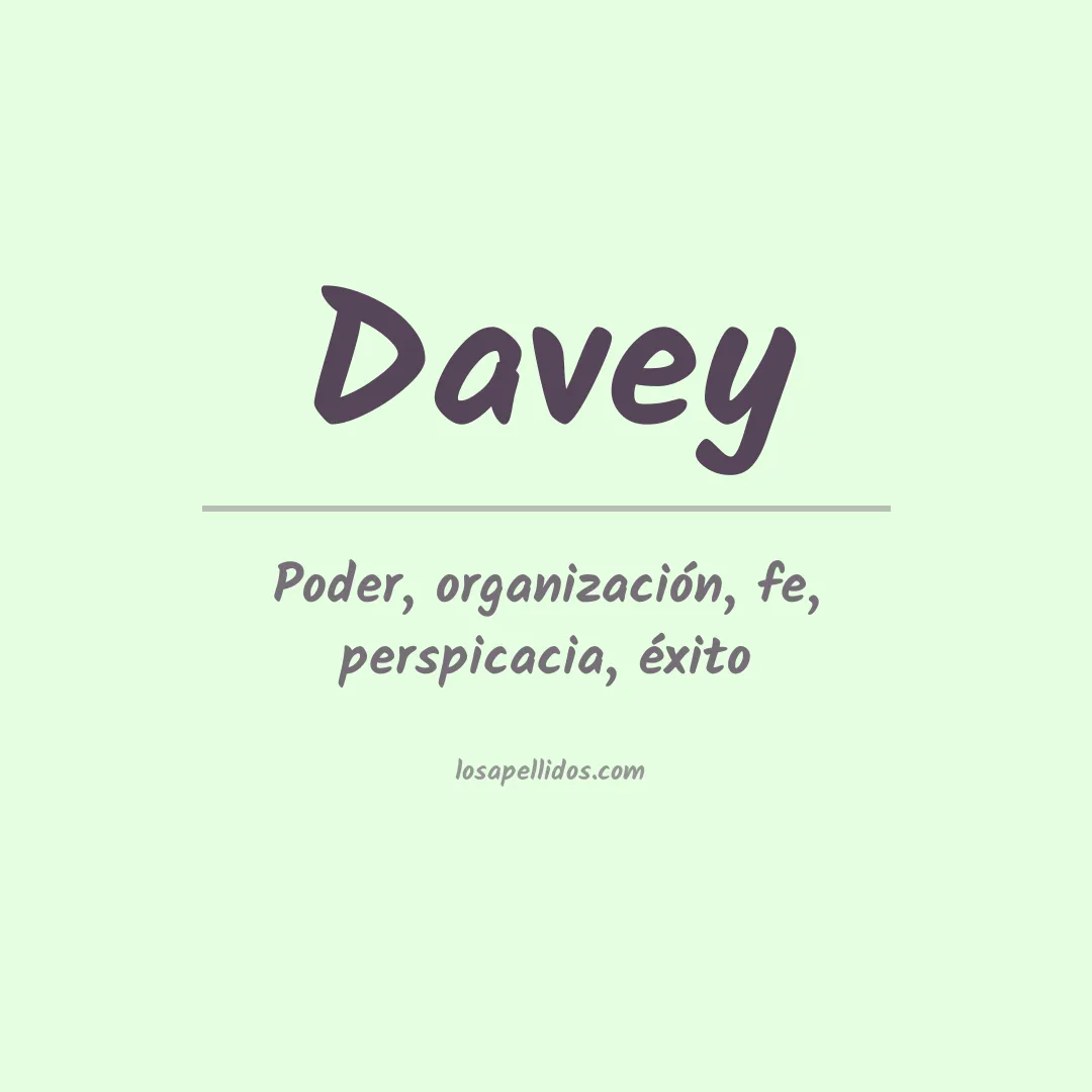 Apellido Davey