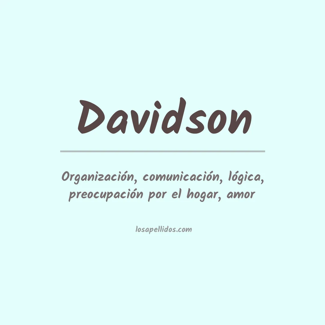 Apellido Davidson