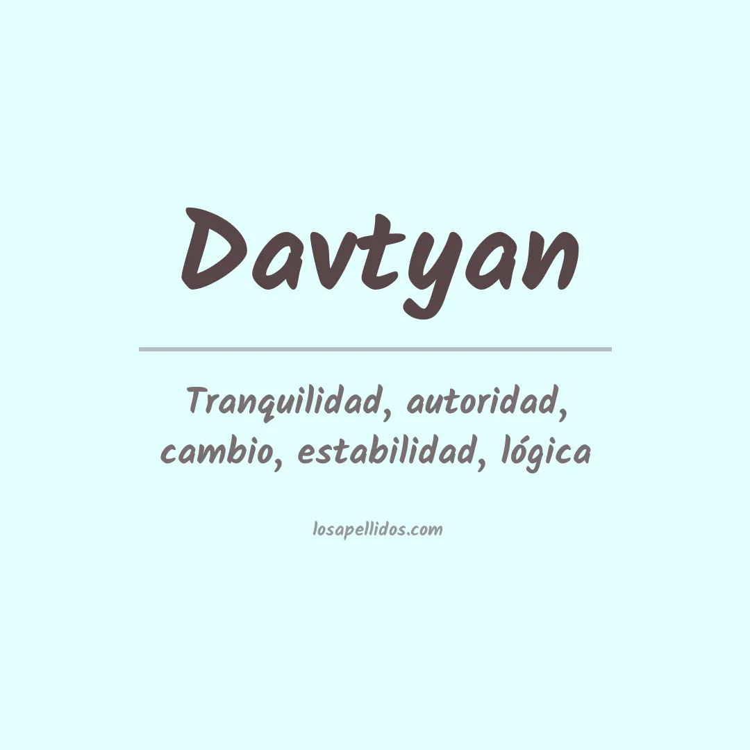 Apellido Davtyan