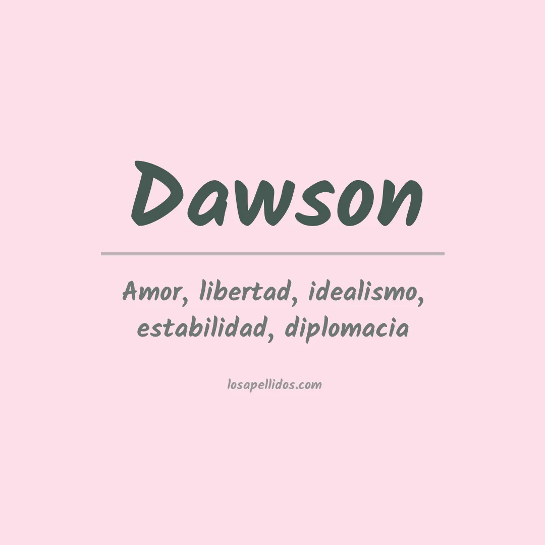 Apellido Dawson
